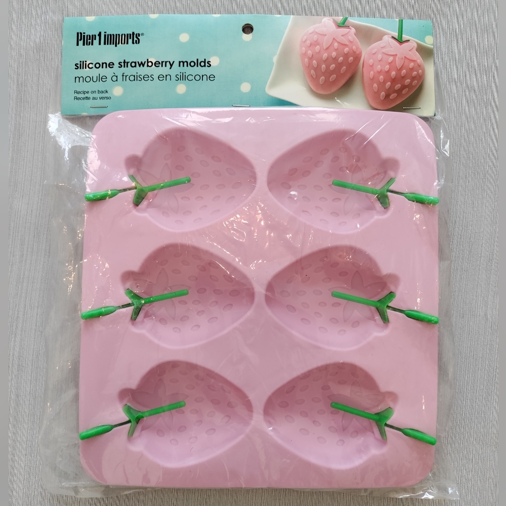 PIER 1 IMPORTS silicone strawberry molds